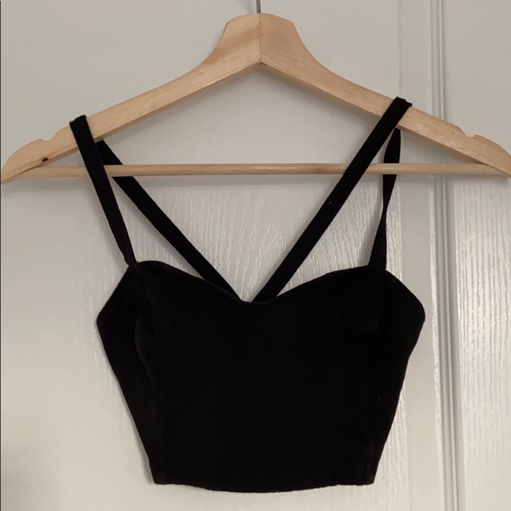 COPY - GRG criss cross open back bralette / top